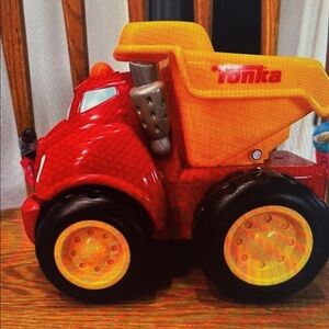 Tonka Bright Red and Yellow Toy Truck